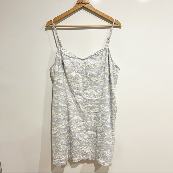 Abercrombie & Fitch Corset Seamed Linen-Blend Mini Dress - Picture 6 of 12